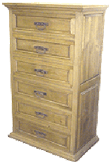 Solid wood dresser, in the Mexican furniture category