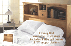library bed arched