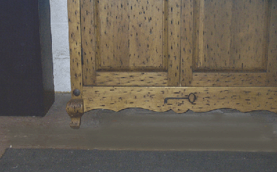 Hacienda Armoire textured detail