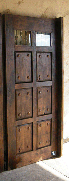 custom mahogany door